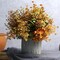 6 Bundles of Artificial Fall Flowers and Autumn Decoration Leaves Greenery Shrubs for Thanksgiving: Home Kitchen Room Farmhouse Floral Arrangements Indoor/Outdoor Wedding Party Fireplace Fall Mixed Colors